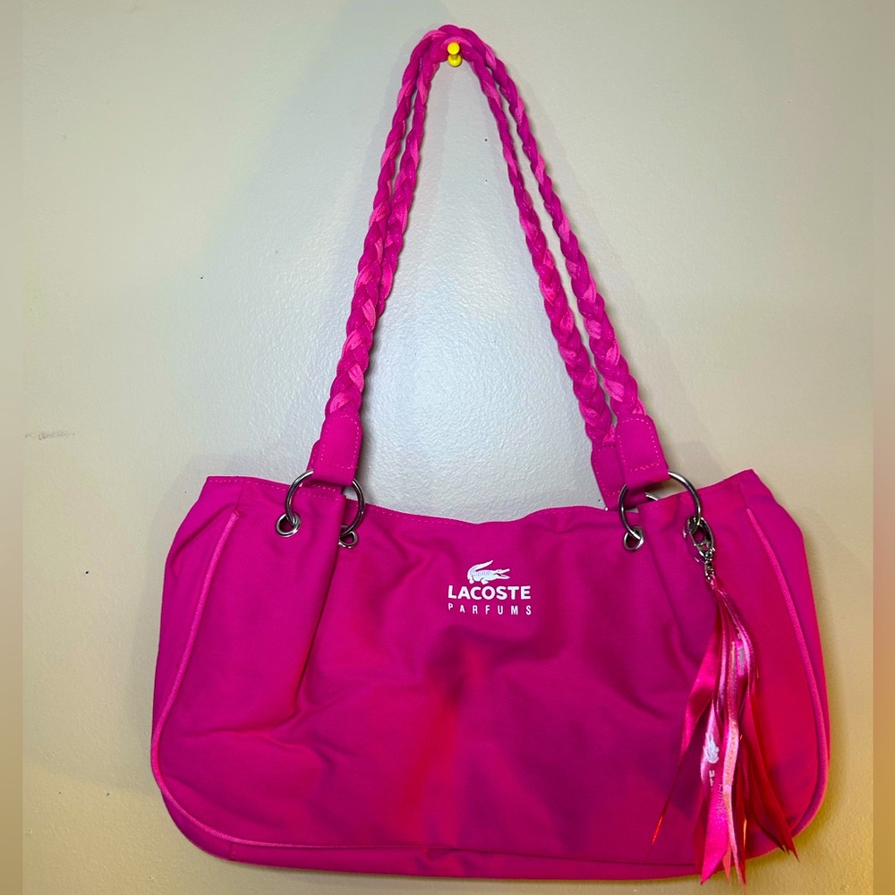 Lacoste Parfums Hot Pink Shoulder Bag